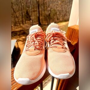 Adidas Lite Racer "Coral" Glow Pink Running Shoe size 9.5 02/19
